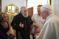 Sostienen Fidel Castro y el Papa cordial encuentro en La Habana